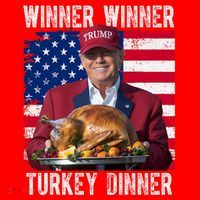Winner Winner Turkey Dinner Funny Trump Usa Toddler Hoodie thumb 2