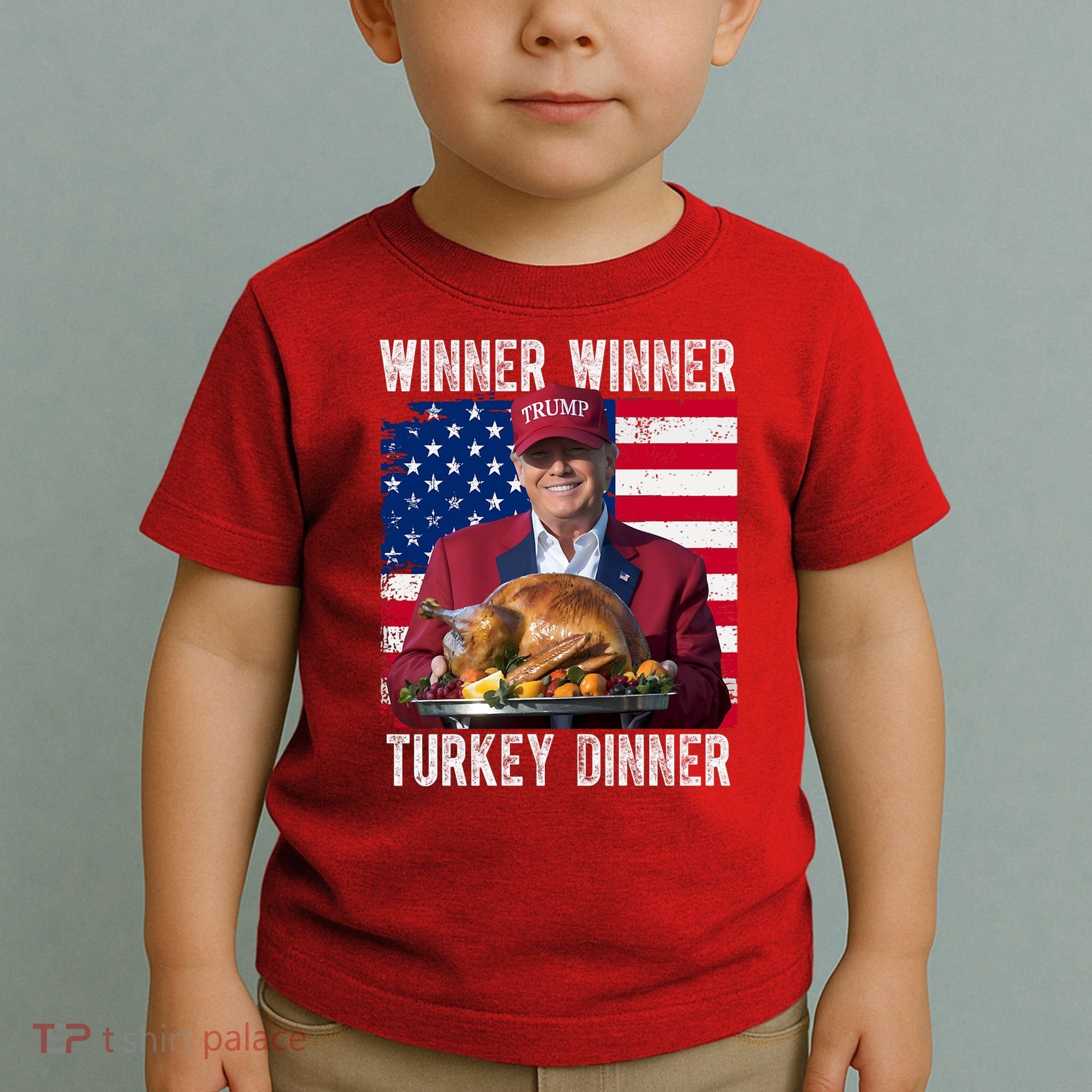 Winner Winner Turkey Dinner Funny Trump Usa Toddler T-Shirt