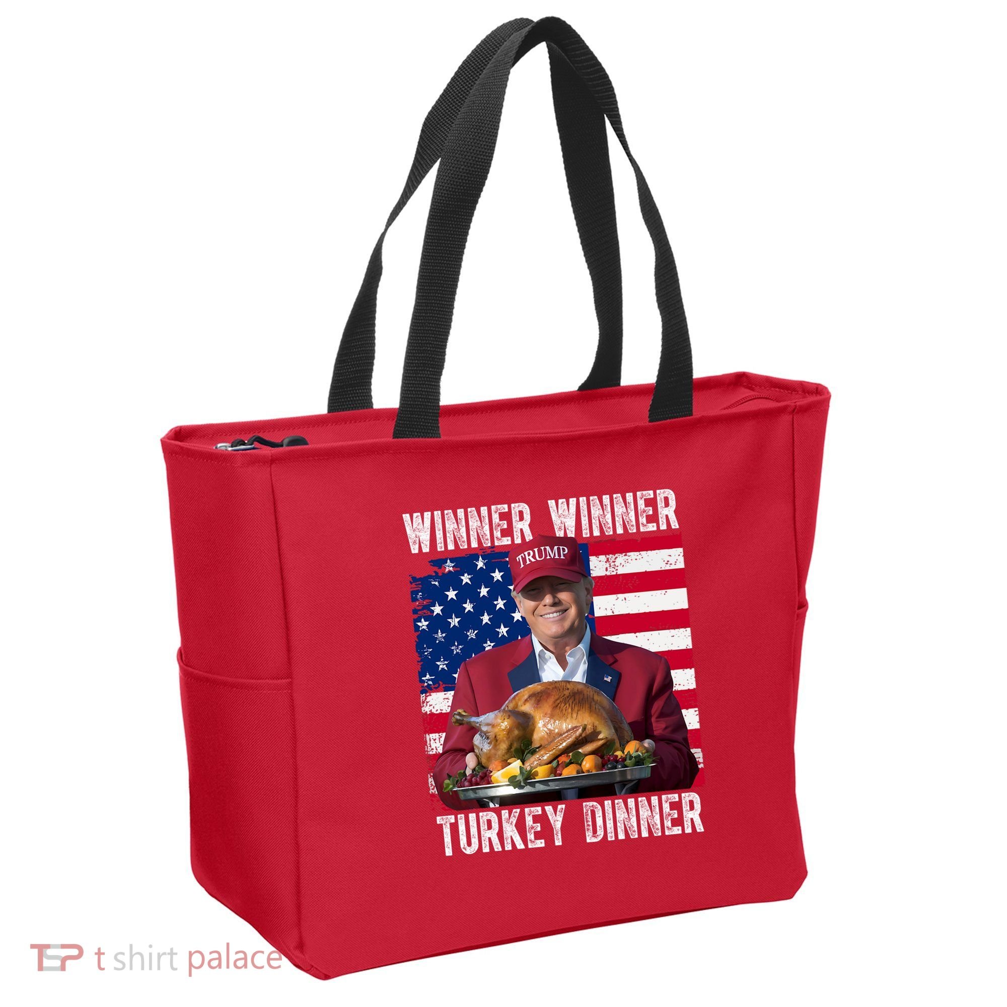 Winner Winner Turkey Dinner Funny Trump Usa Tote Bag