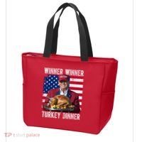 Winner Winner Turkey Dinner Funny Trump Usa Tote Bag thumb 3