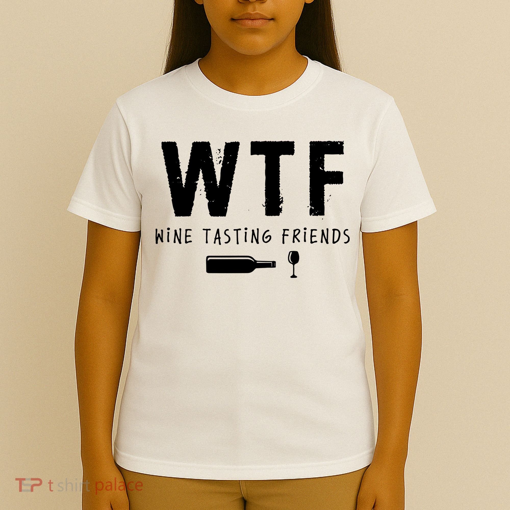 WTF Wine Tasting Friends Funny Wine Lovers T-Shirt