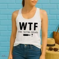 WTF Wine Tasting Friends Funny Wine Lovers Women's Tank Top thumb 2