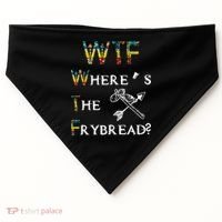WTF Where's The Frybread Native American USA-Made Doggie Bandana thumb 0