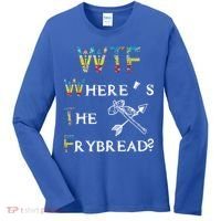 WTF Where's The Frybread Native American Women's Long Sleeve Shirt thumb 0