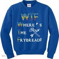 WTF Where's The Frybread Native American Kids Sweatshirt thumb 0