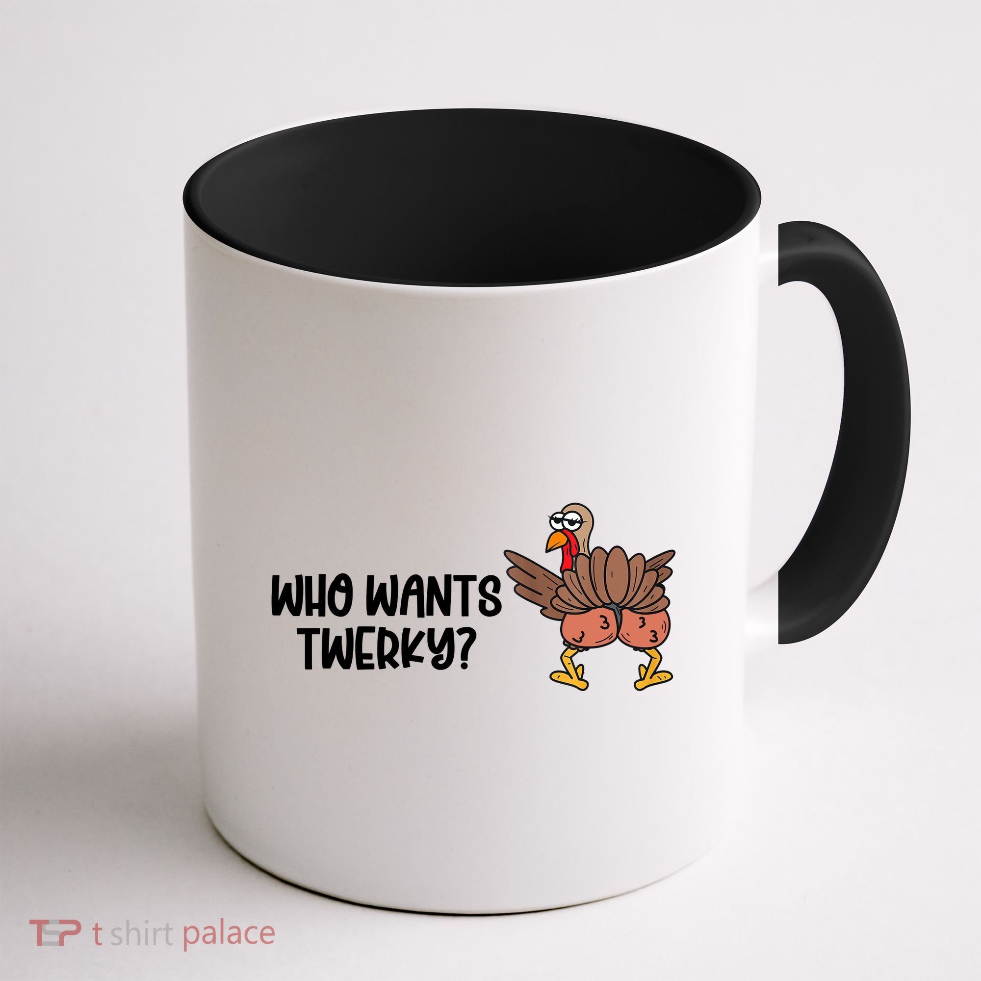 Who Wants Twerky Funny Thanksgiving Coffee Mug