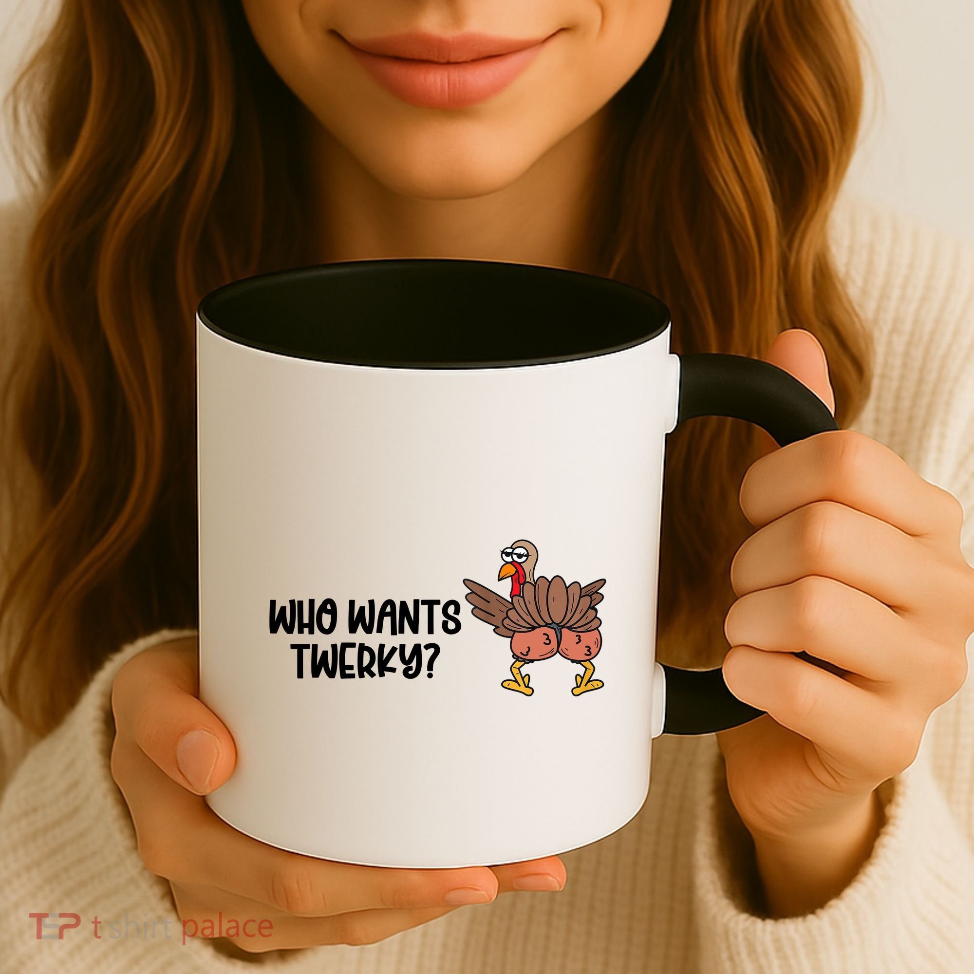 Who Wants Twerky Funny Thanksgiving Coffee Mug