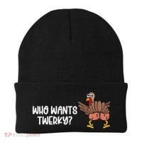 Who Wants Twerky Funny Thanksgiving Beanie thumb 0