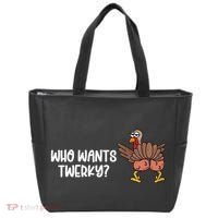 Who Wants Twerky Funny Thanksgiving Tote Bag thumb 0