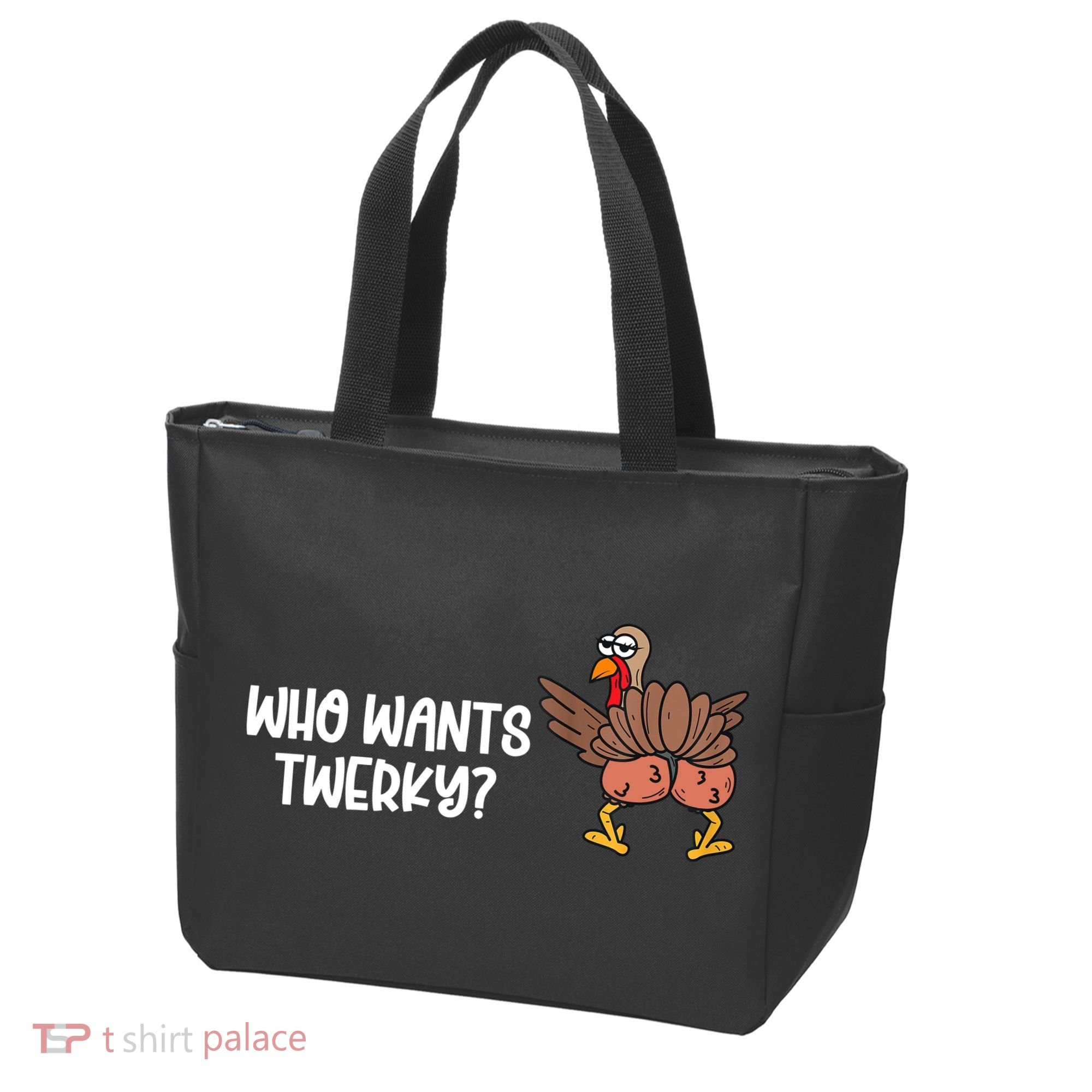 Who Wants Twerky Funny Thanksgiving Tote Bag