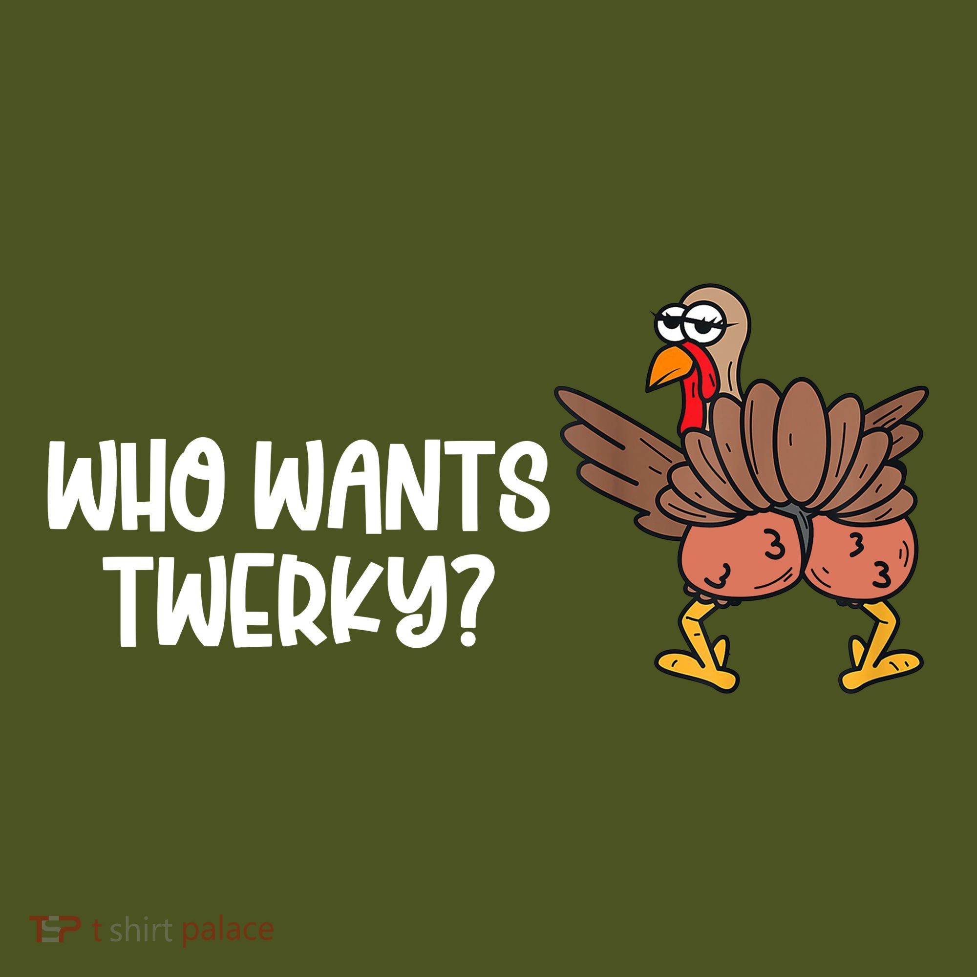 Who Wants Twerky Funny Thanksgiving Mousepad