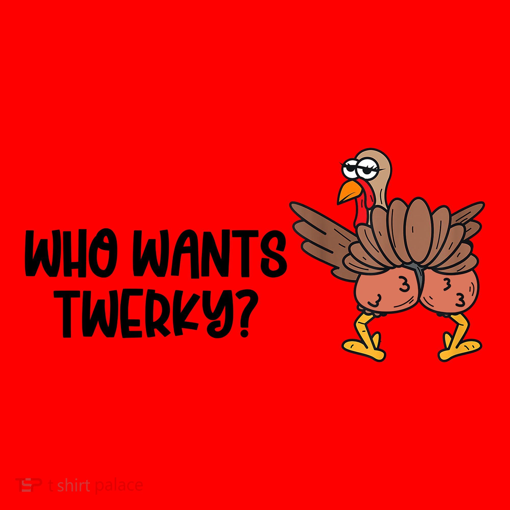Who Wants Twerky Funny Thanksgiving Santa Hat