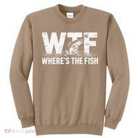 WTF Wheres The Fish Funny Fishing Humor Sweatshirt thumb 0