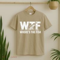 WTF Wheres The Fish Funny Fishing Humor T-Shirt thumb 2