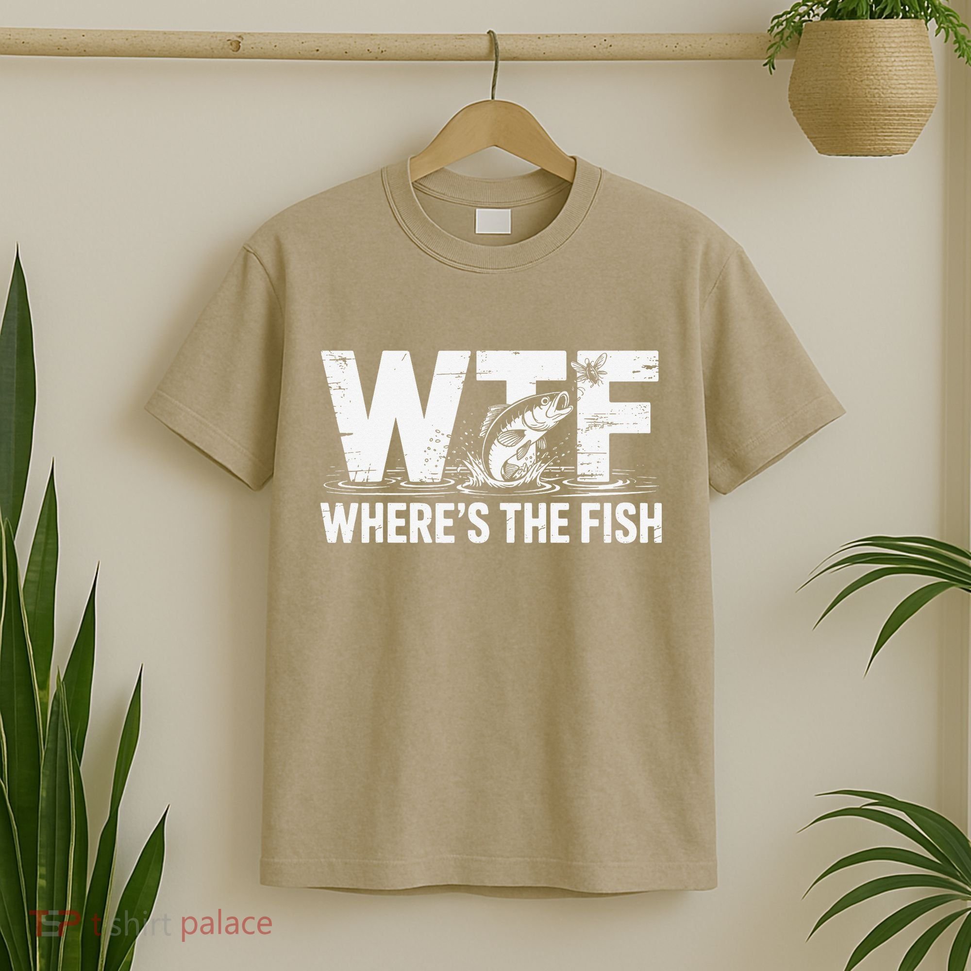 WTF Wheres The Fish Funny Fishing Humor T-Shirt