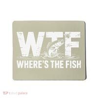 WTF Wheres The Fish Funny Fishing Humor Mousepad thumb 0