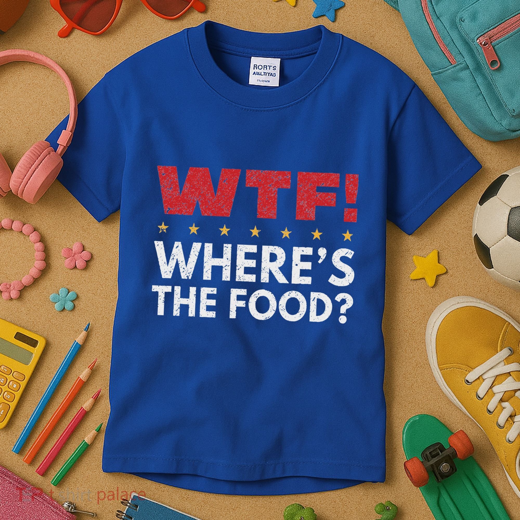 Wtf WhereS The Food Kids T-Shirt