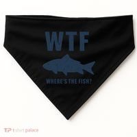 Wtf Wheres The Fish Funny Fishing Humor Meaningful Gift USA-Made Doggie Bandana thumb 0