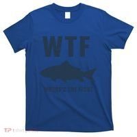 Wtf Wheres The Fish Funny Fishing Humor Meaningful Gift T-Shirt thumb 0