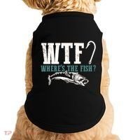 Wtf Wheres The Fish Fisher Gift Doggie Tank thumb 0