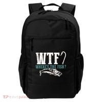 Wtf Wheres The Fish Fisher Gift Backpack thumb 0