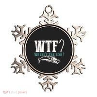 Wtf Wheres The Fish Fisher Gift Ornament thumb 0