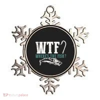 Wtf Wheres The Fish Fisher Gift Ornament thumb 0