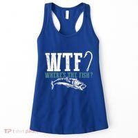 Wtf Wheres The Fish Fisher Gift Women's Tank Top thumb 0