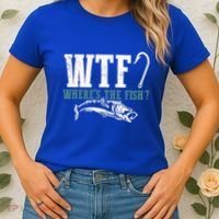 Wtf Wheres The Fish Fisher Gift Women's T-Shirt thumb 2