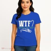 Wtf Wheres The Fish Fisher Gift Women's T-Shirt thumb 4