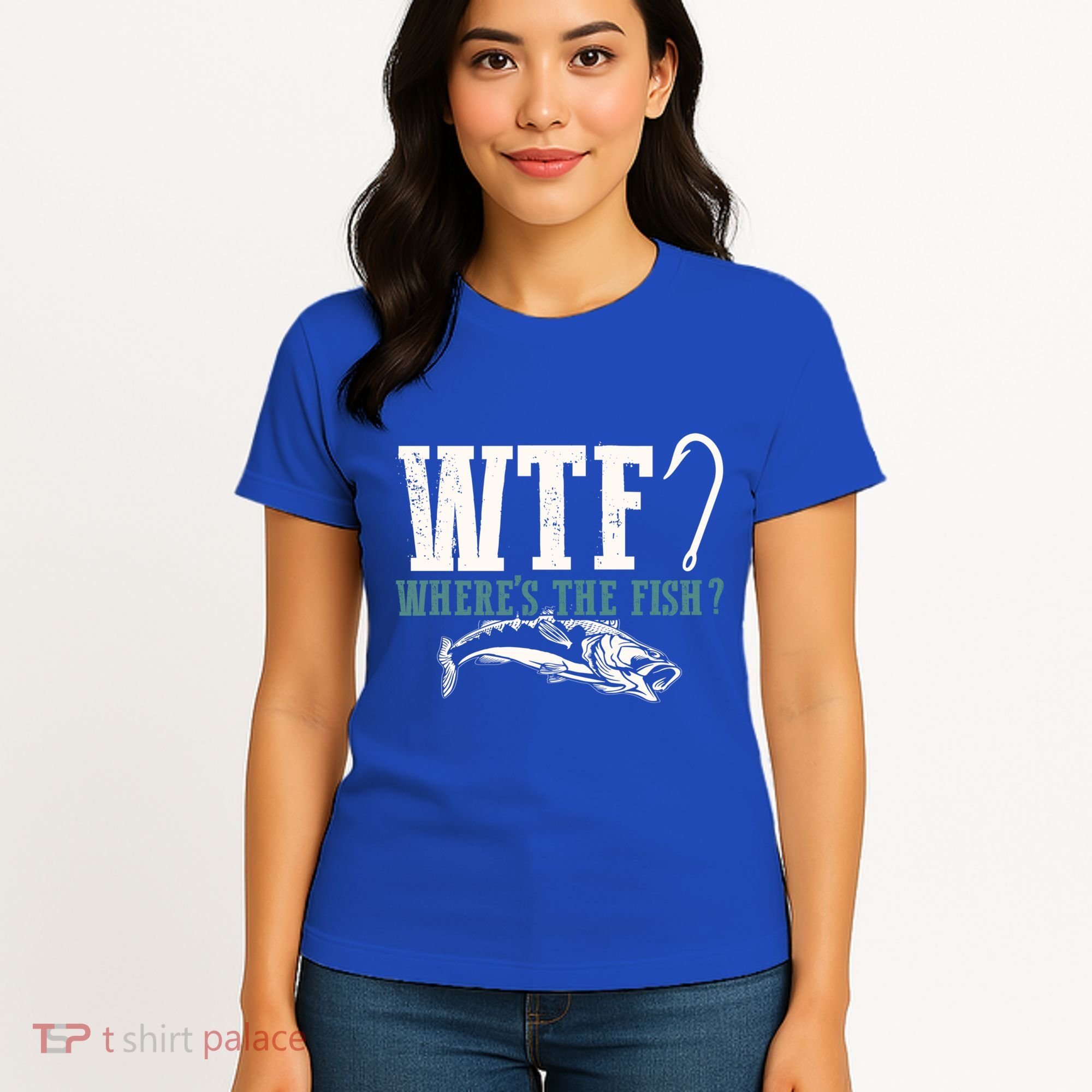 Wtf Wheres The Fish Fisher Gift Women's T-Shirt