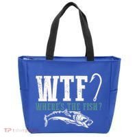 Wtf Wheres The Fish Fisher Gift Tote Bag thumb 0