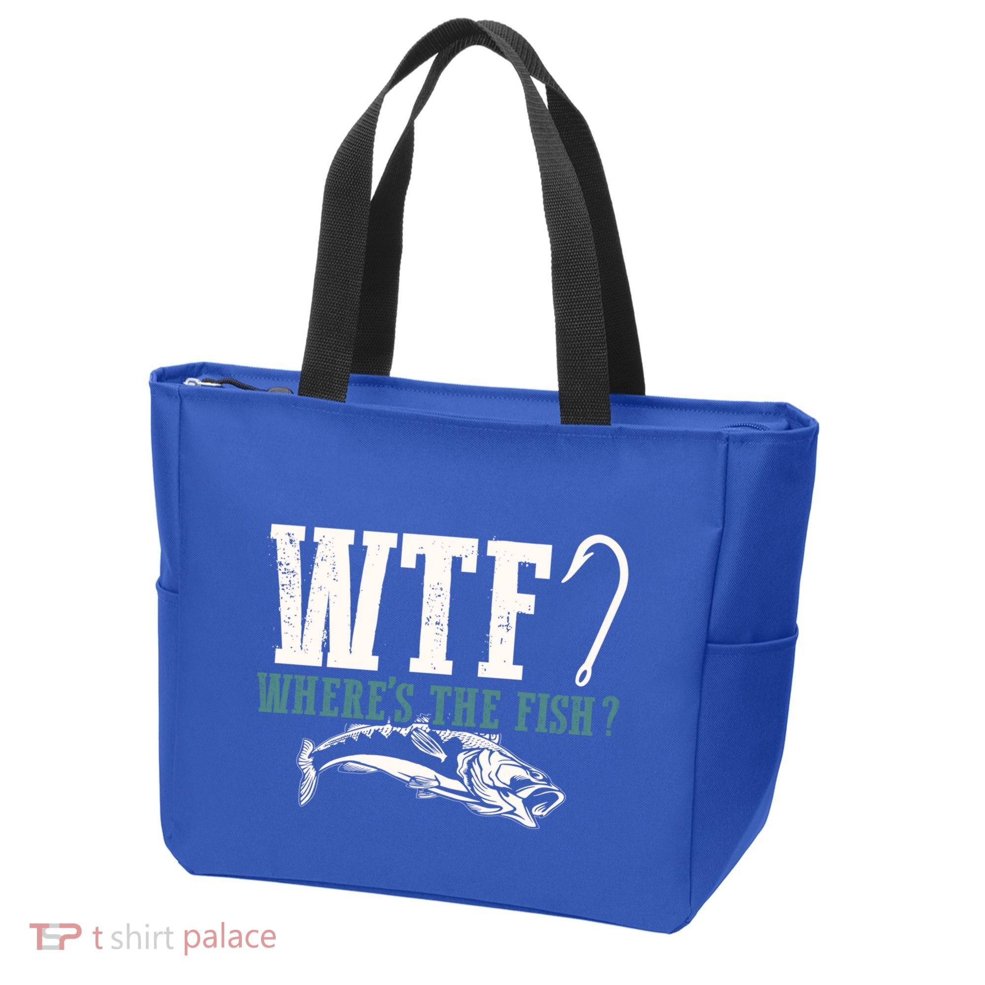 Wtf Wheres The Fish Fisher Gift Tote Bag
