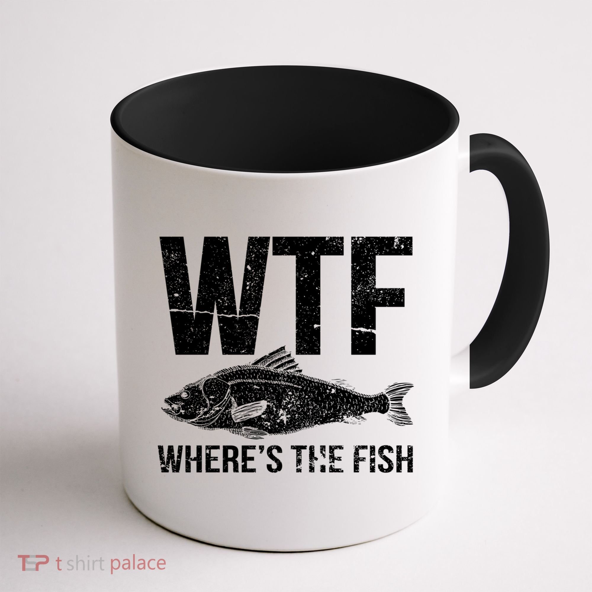 Wtf Wheres The Fish Funny Gift Coffee Mug