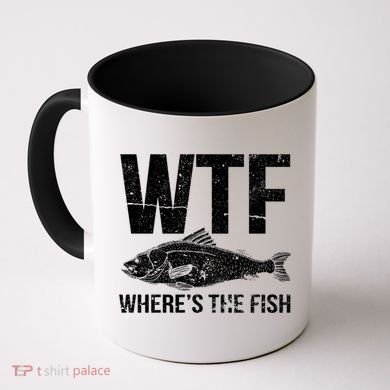 Wtf Wheres The Fish Funny Gift Coffee Mug