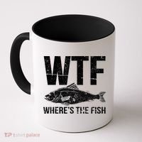 Wtf Wheres The Fish Funny Gift Coffee Mug thumb 0