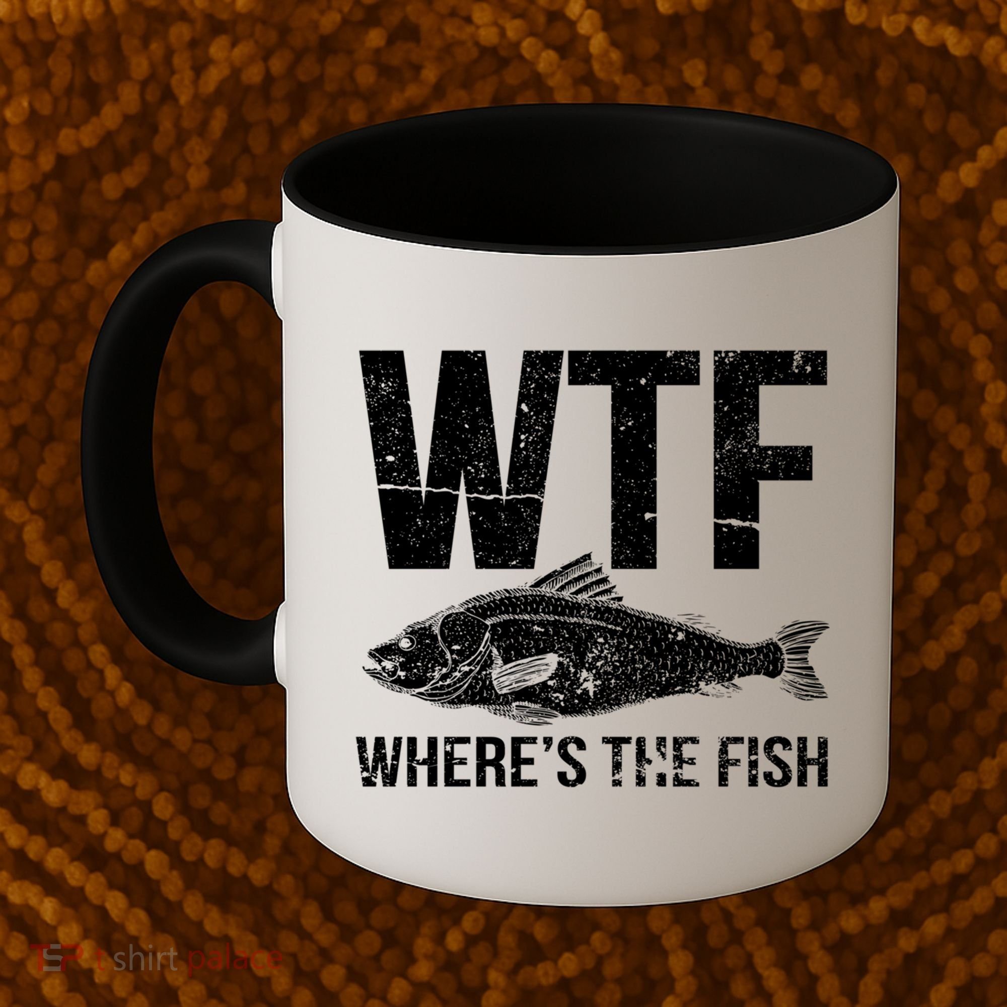 Wtf Wheres The Fish Funny Gift Coffee Mug
