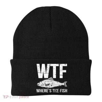 Wtf Wheres The Fish Funny Gift Beanie