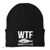 Wtf Wheres The Fish Funny Gift Beanie thumb 0