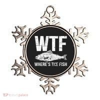 Wtf Wheres The Fish Funny Gift Ornament thumb 0