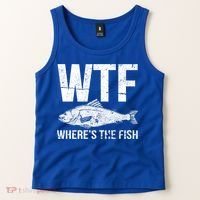 Wtf Wheres The Fish Funny Gift Tank Top thumb 2