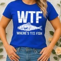 Wtf Wheres The Fish Funny Gift Women's T-Shirt thumb 2