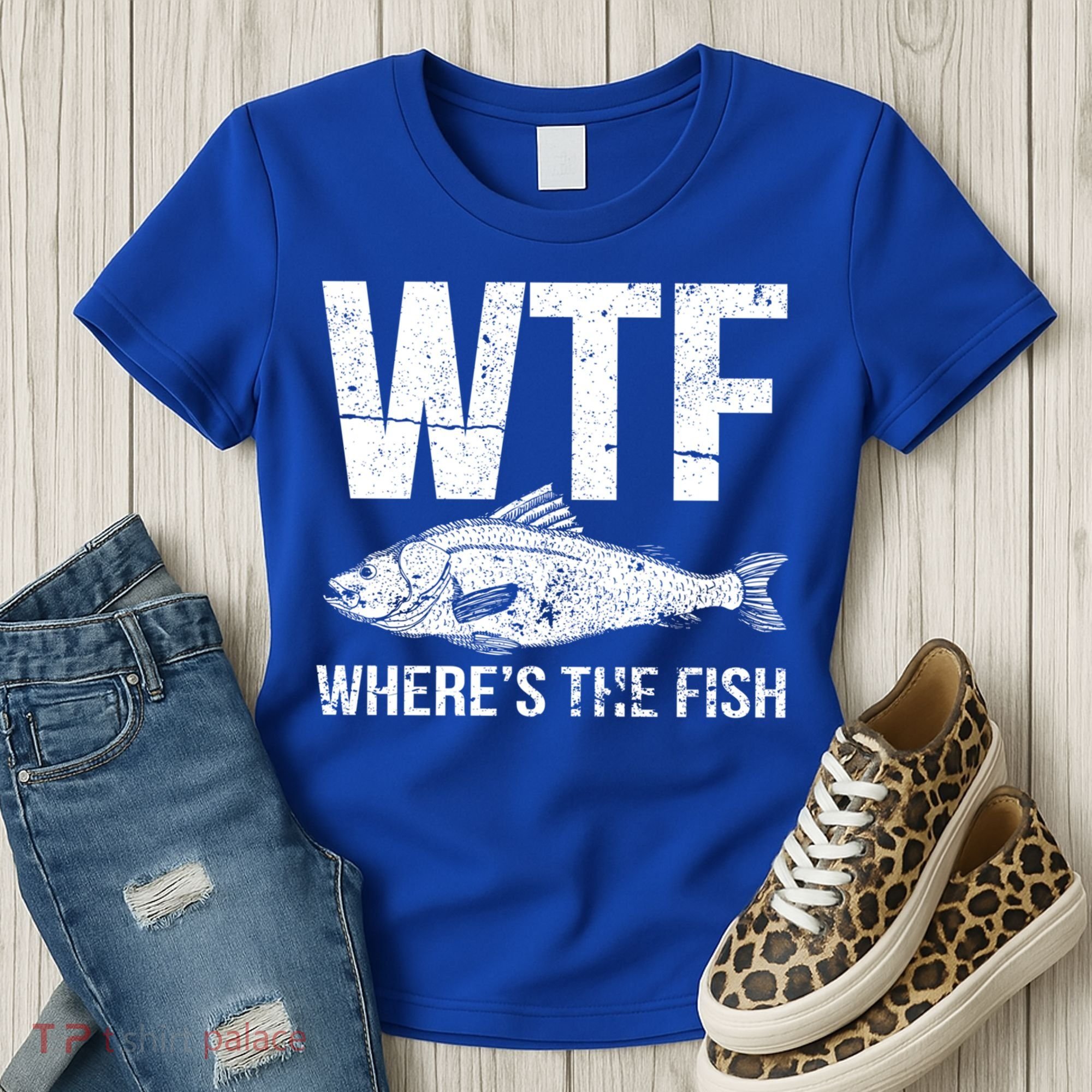 Wtf Wheres The Fish Funny Gift Women's T-Shirt