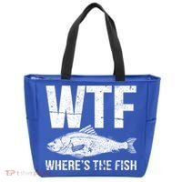 Wtf Wheres The Fish Funny Gift Tote Bag thumb 0