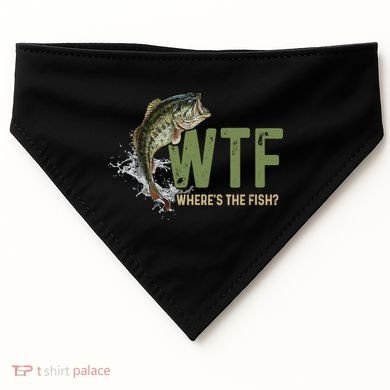 Wtf WhereS The Fish USA-Made Doggie Bandana