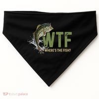 Wtf WhereS The Fish USA-Made Doggie Bandana thumb 0