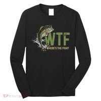 Wtf WhereS The Fish Long Sleeve Shirt thumb 0