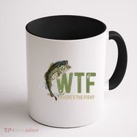 Wtf WhereS The Fish Coffee Mug thumb 1