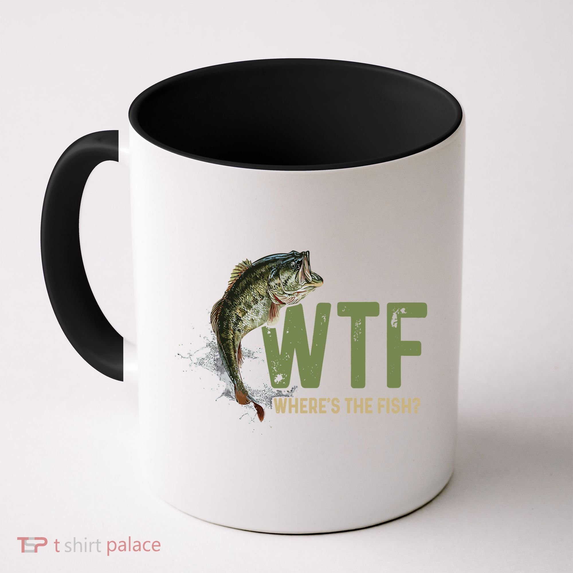 Wtf WhereS The Fish Coffee Mug