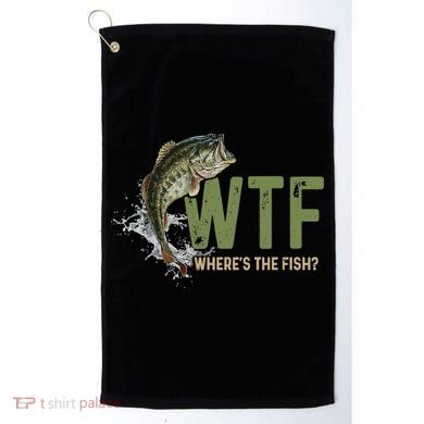 Wtf WhereS The Fish Golf Towel